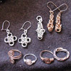 Chainmail pendants and earrings, fingerrings
