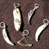 Pendants with teeth and claws