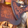 Aumônière style viking et fourreau de hache