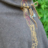 Chain-stitch embroideries on wollen cape (Ingunn)