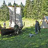 Viking wedding : view of the camp